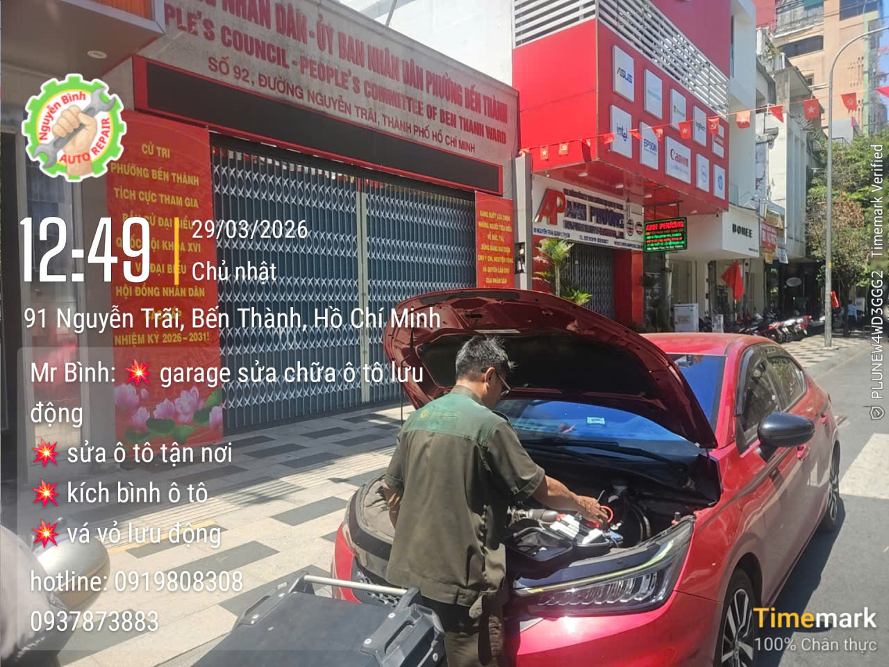Câu Kích Bình Xe Quận 1 Tận Nơi - Xử Lý 24/7 | Hotline: 0919 808 308