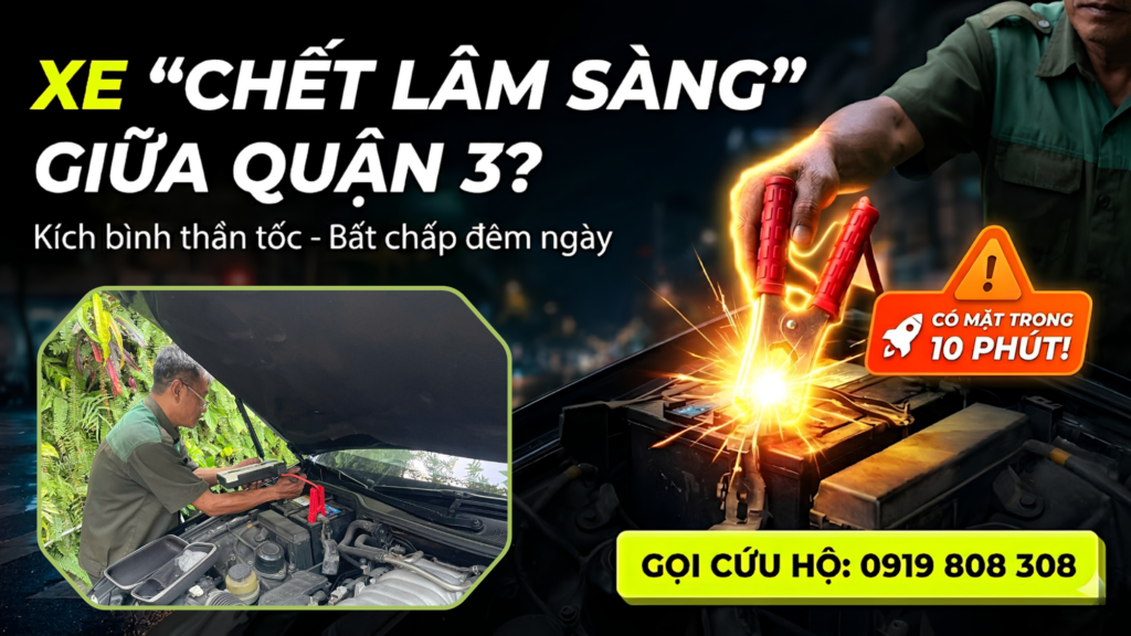 Kích Bình Xe Ô Tô Quận 3 Nhanh Chóng, Trực 24/7