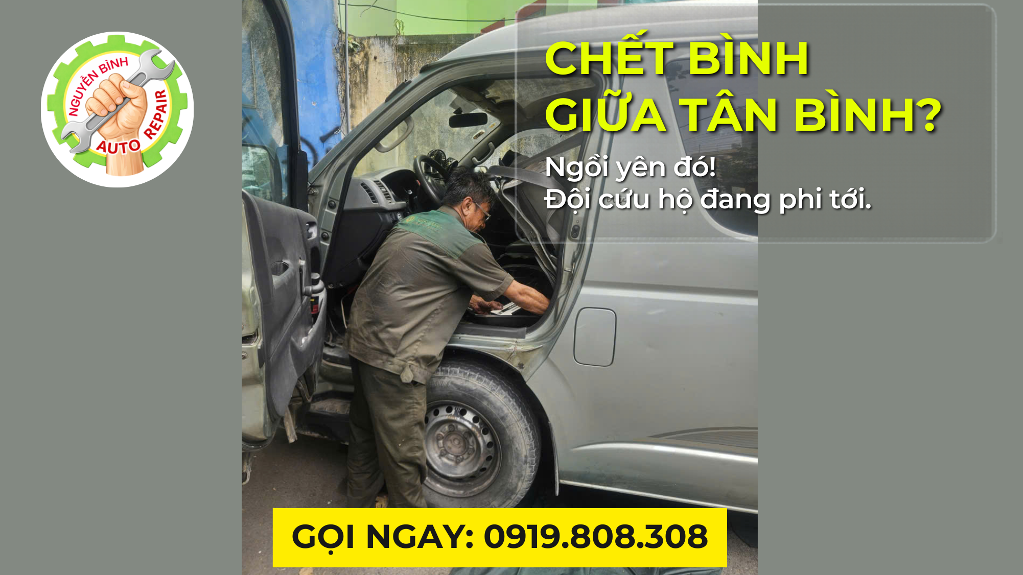 Kích Bình Xe Ô Tô Tân Bình - Gọi Là Có Tức Thì
