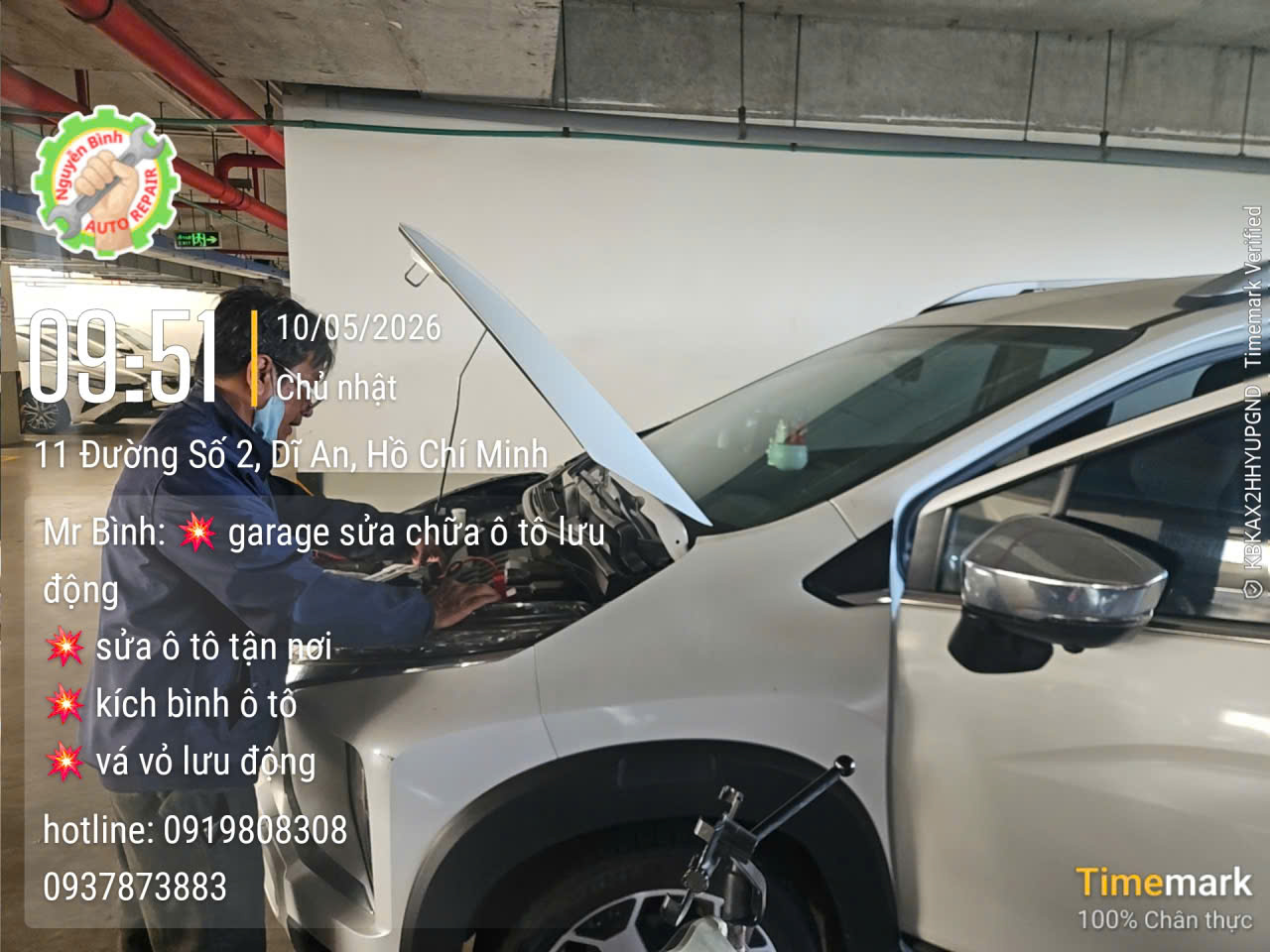 Kích Bình Xe Hơi Tại Dĩ An - Gọi Có Mặt Ngay Sau 15 Phút