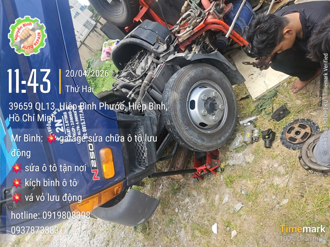 Cứu Hộ Thay Bố Ly Hợp Xe Tải Thủ Đức 24/7 | Sửa Lưu Động