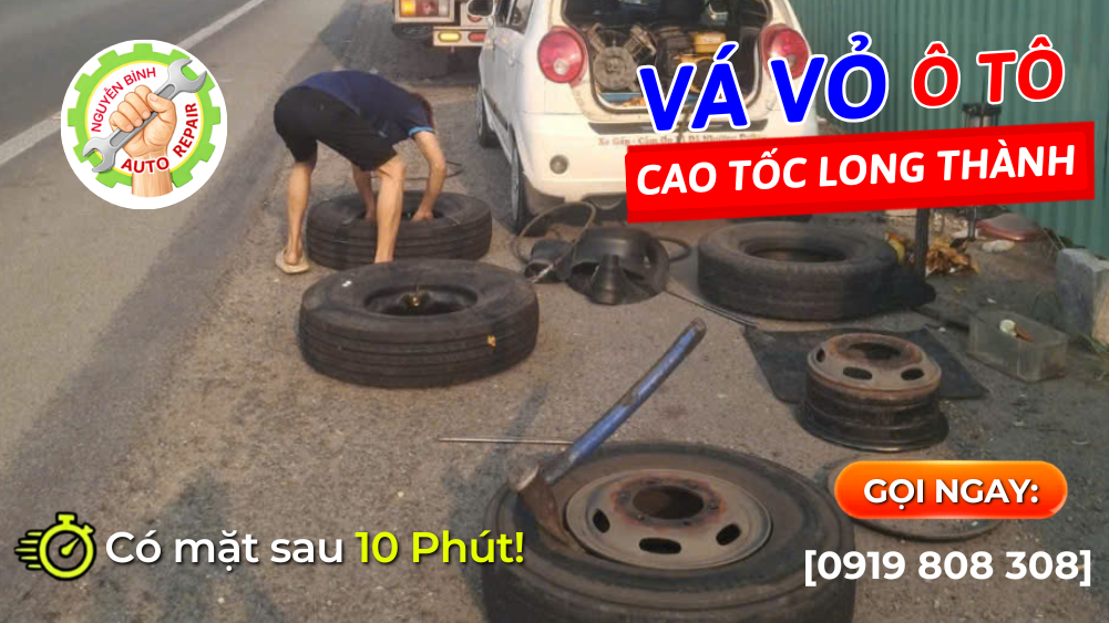 Vá Vỏ Xe Cao Tốc Long Thành Tốc Hành | Phục Vụ 24/24